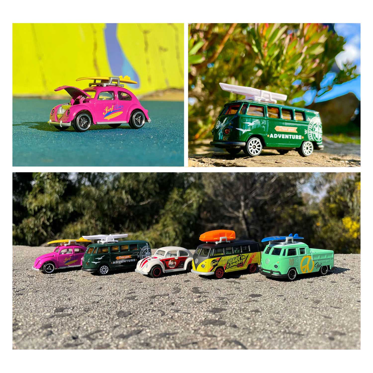 Majorette Volkswagen The Originals Speelauto's, 5st.