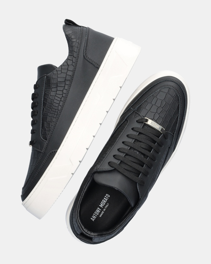 Antony Morato Flint Animal Lage sneakers  - zwart