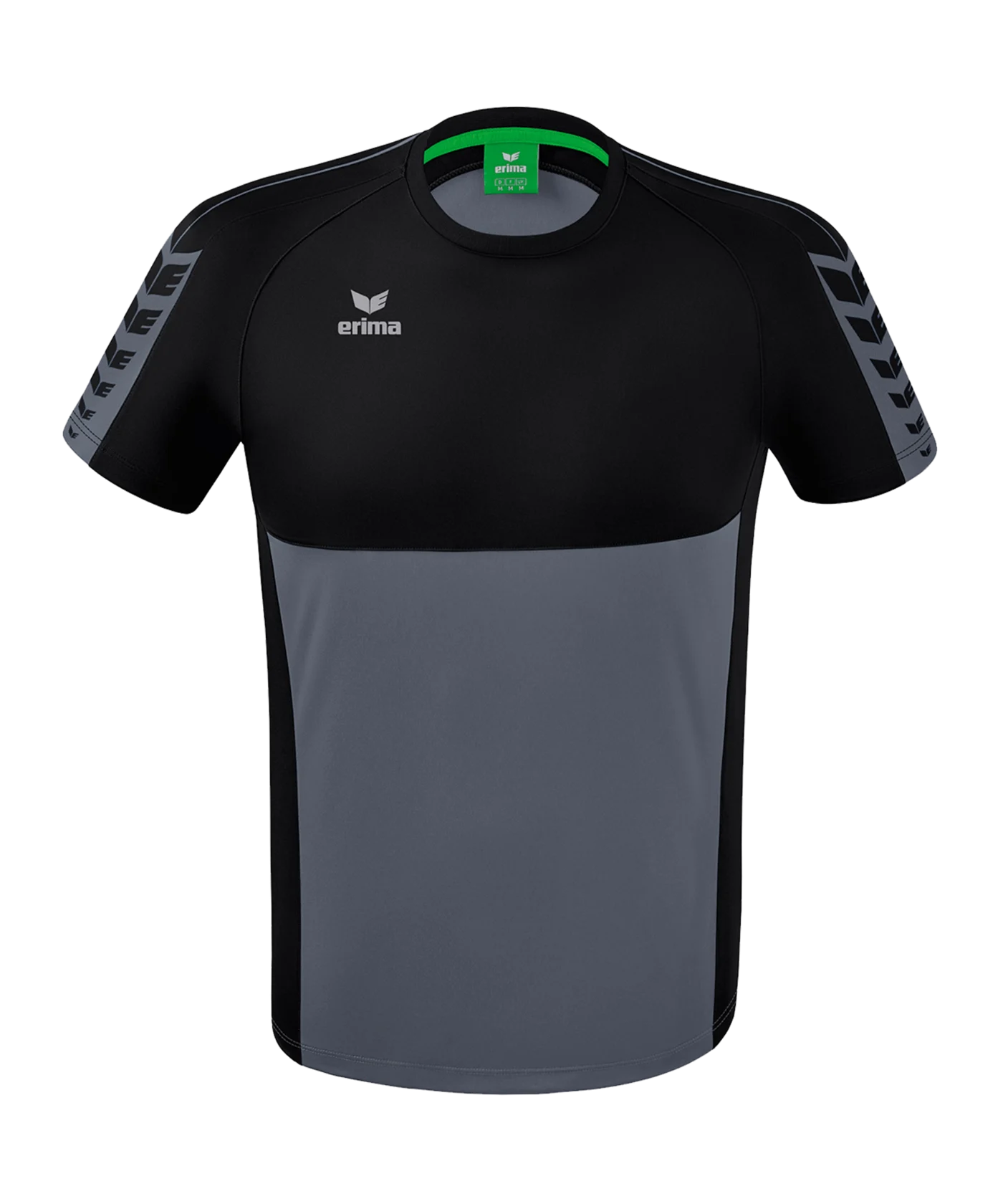 Erima Six Wings T-Shirt Grau Schwarz