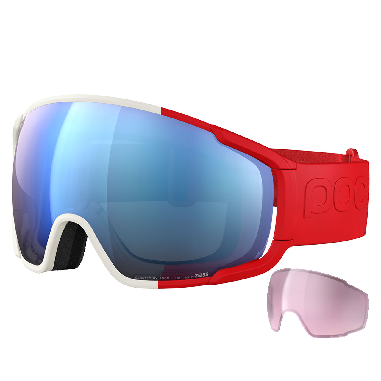 POC Zonula rouge blanc/partly sunny blue   Ersatzscheibe | POC Skibrillen | POC | P | MARKEN | XSPO
