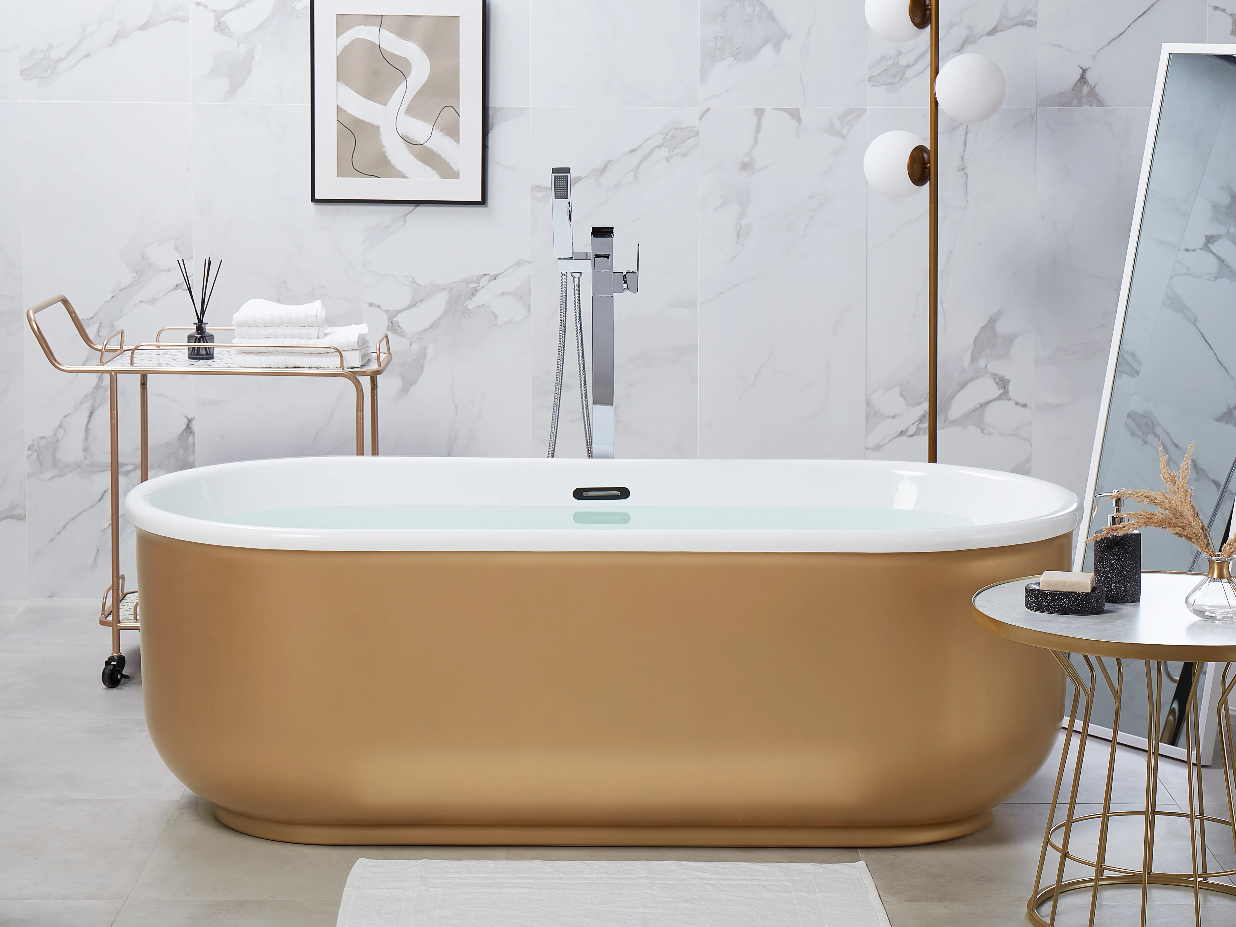 Vrijstaand bad PINEL 170 x 80 cm Goud