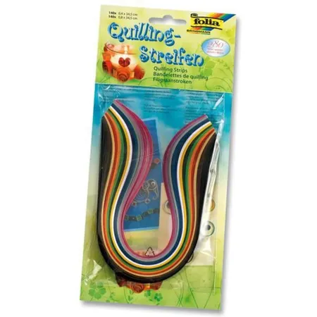 Folia Quilligstreifen Regenbogen, 280 Teile
