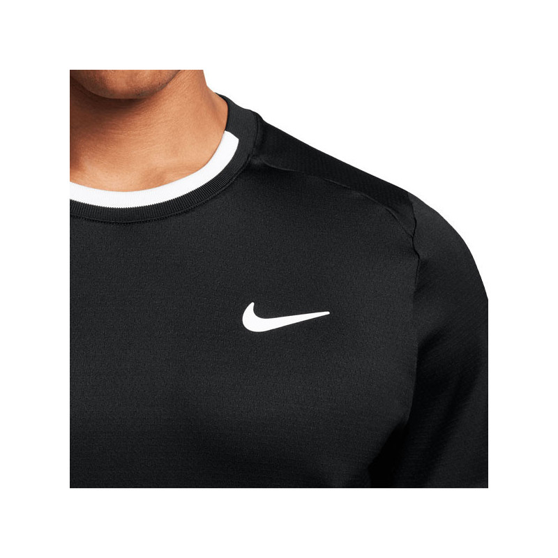Tee-shirt tennis Nike Advantage noir ou bleu