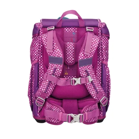 DerDieDas ErgoFlex Schulrucksack-Set Purple Dots