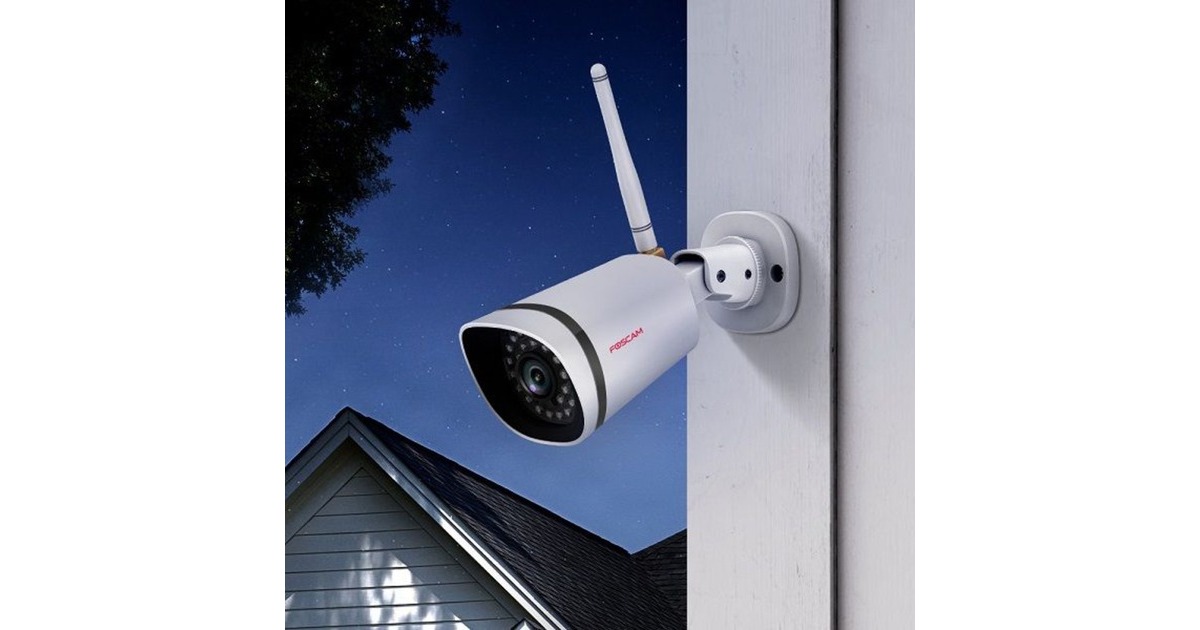 FoscamFI9911W, 3MP WiFi buiten IP  beveiligingscamera  (Wit)