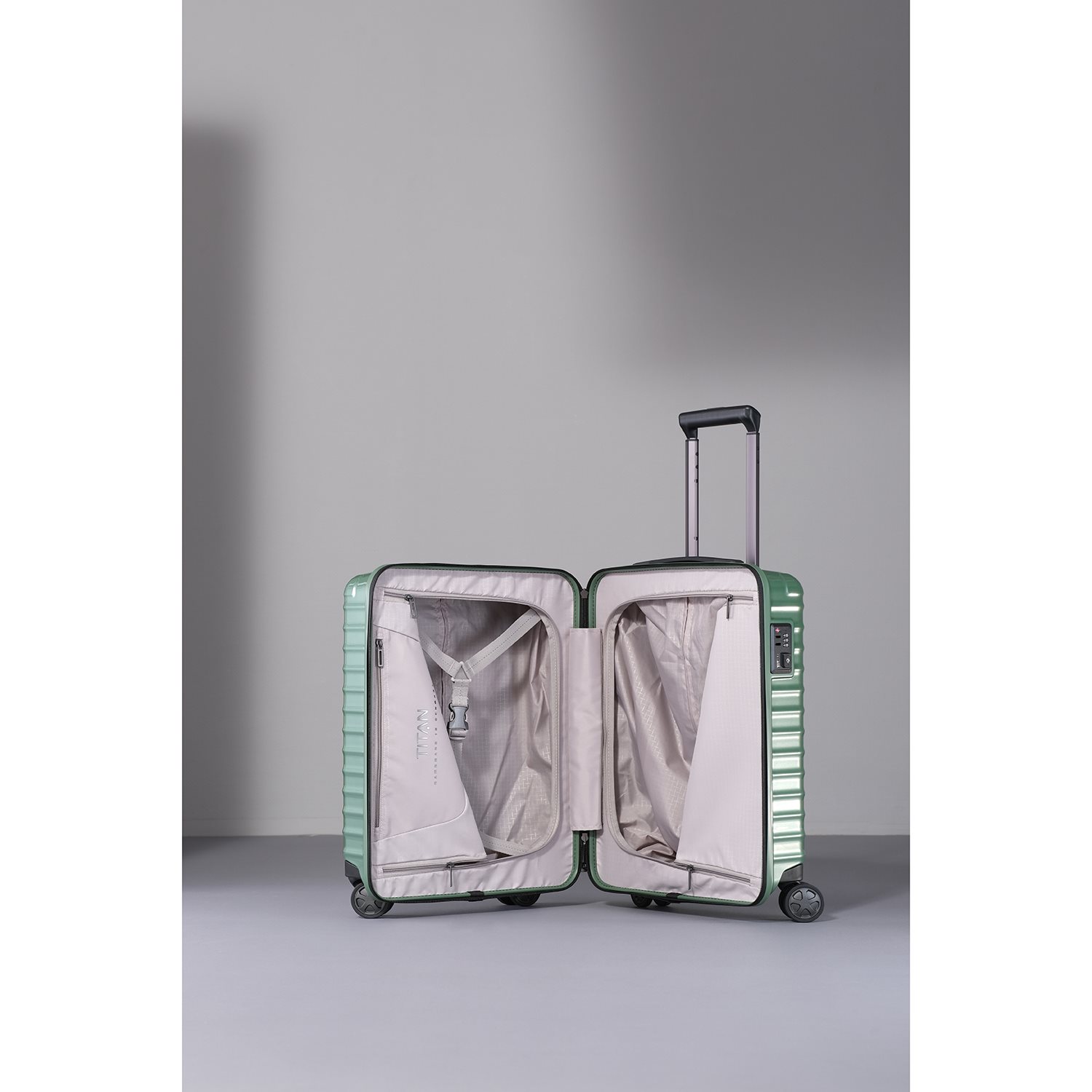 TITAN Litron 4 Wheel Trolley S grape green