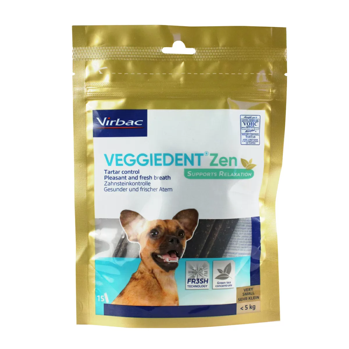 Virbac Veggiedent Zen tyggepinde, XS - 15 stk