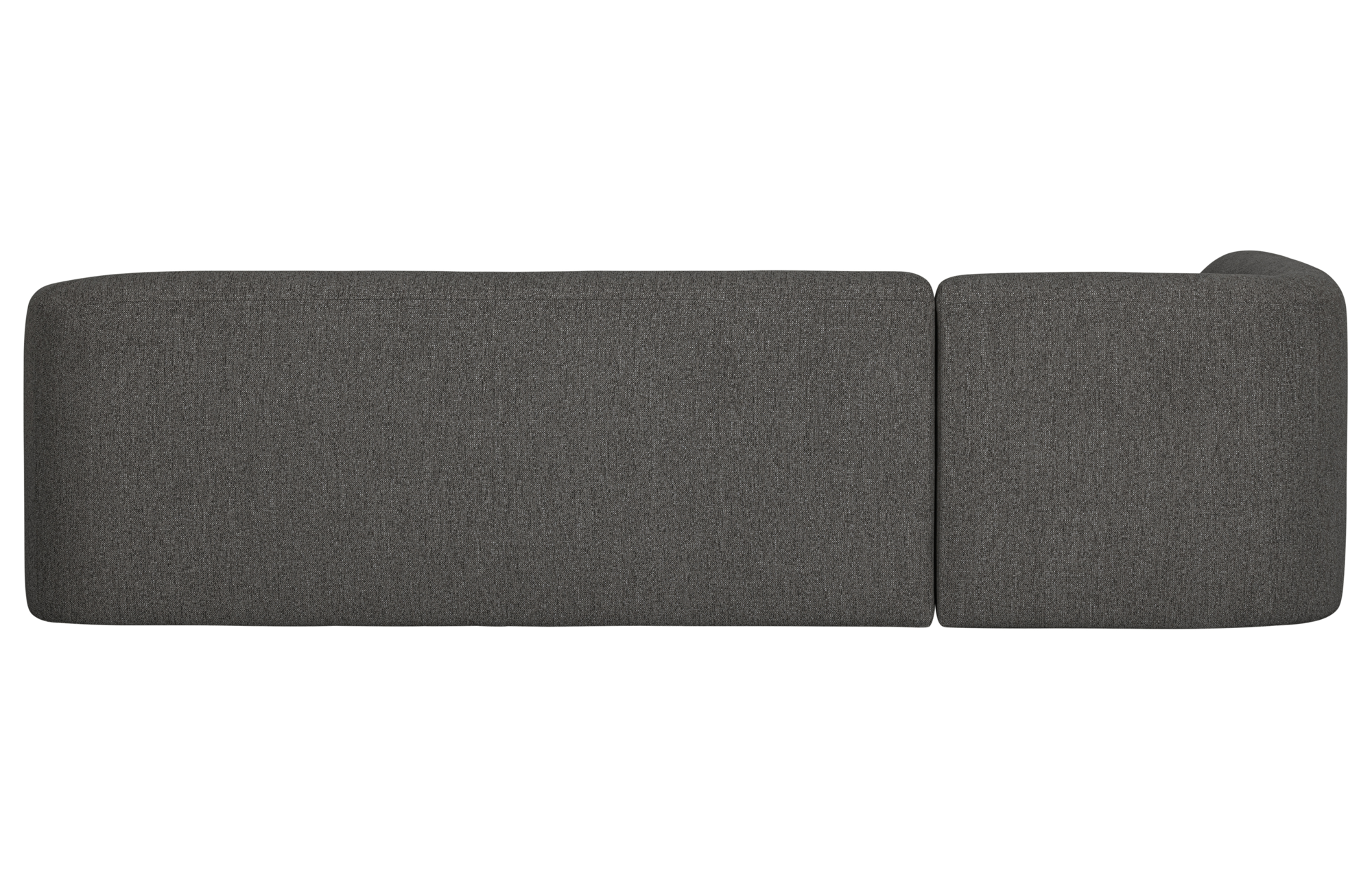 BePureHome hoekbank Sloping Links Grijs/Zwart Melange