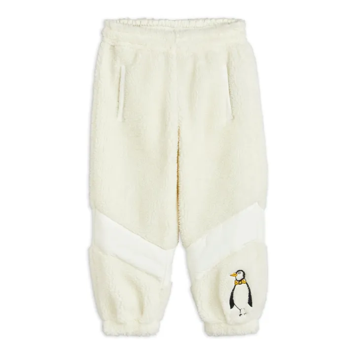 Mini Rodini Jogger Polyester Recyclé Pingouin | Ecru