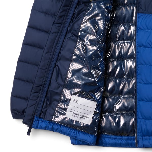 Doudoune randonnée COLUMBIA POWDER LITE II HOODED JACKET MOUNTAIN BLUE/COLLEGIATE NAVY