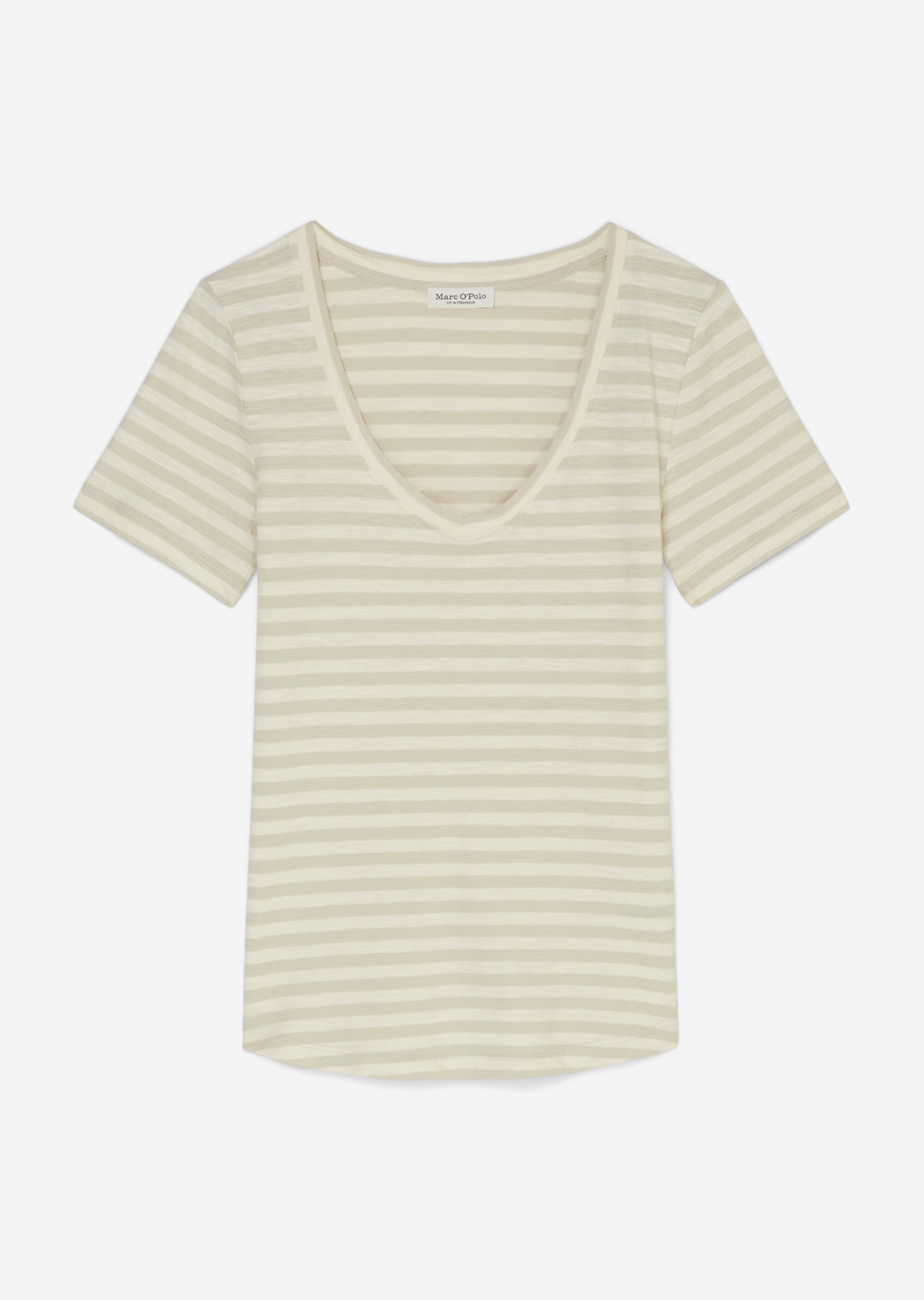 Ringel-T-Shirt regular aus Organic Cotton Slub Jersey