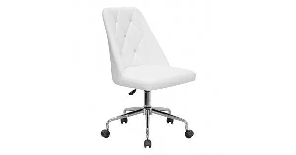 Drehstuhl Milan Kunstleder weiss