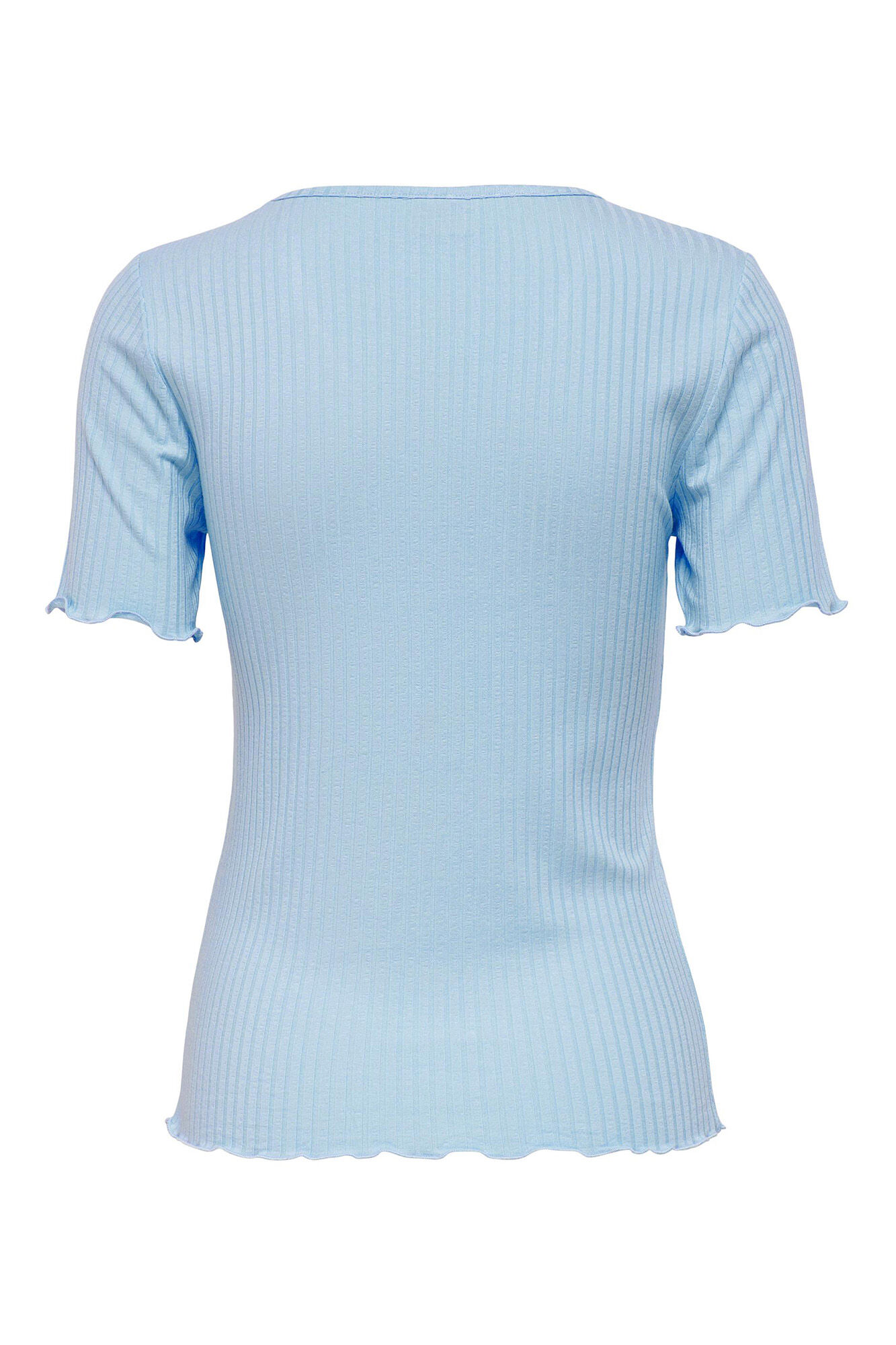 Blusa de manga curta com decote em V