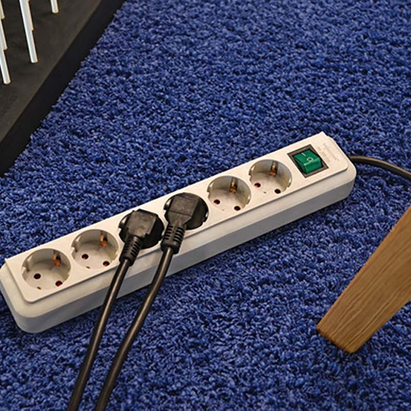 Brennenstuhl ECO-Line 1152920 3-voudige stekkerdoos met veiligheidsschakelaar wit 5m
