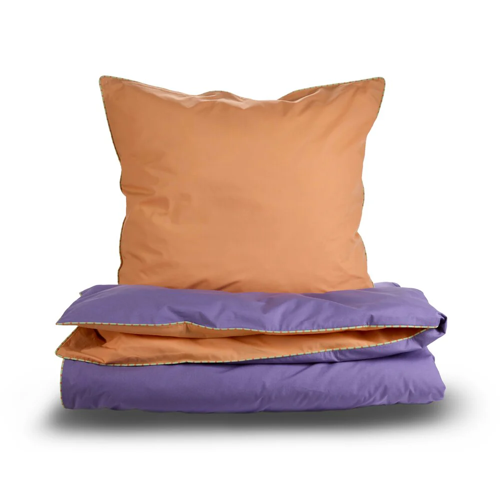 Bahne Interior  Colour Combo Percale sengetøj - Percale Purple/Orange