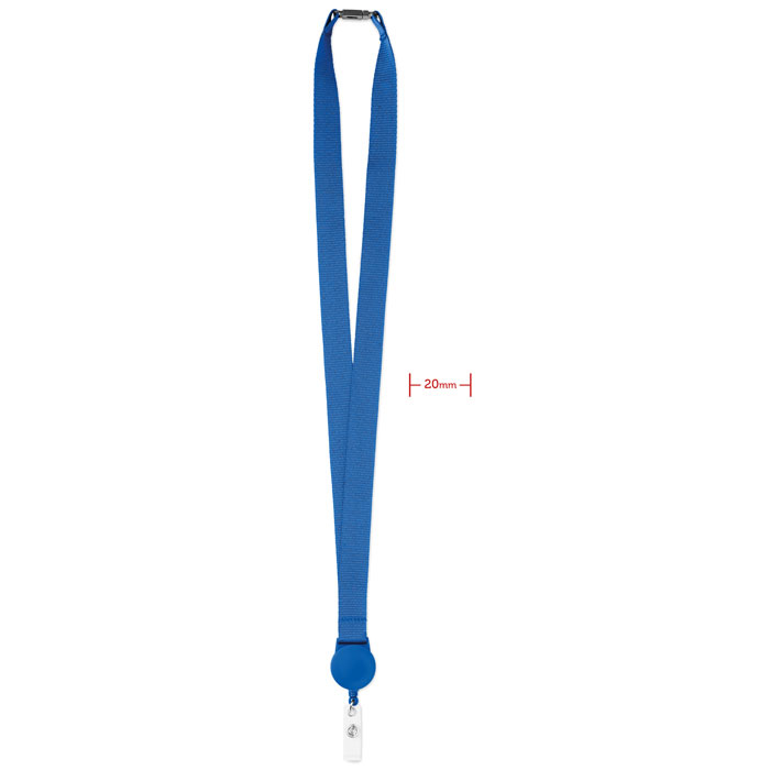 GiftRetail MO9852 - ZIP LANYARD Lanyard avec badge extensible