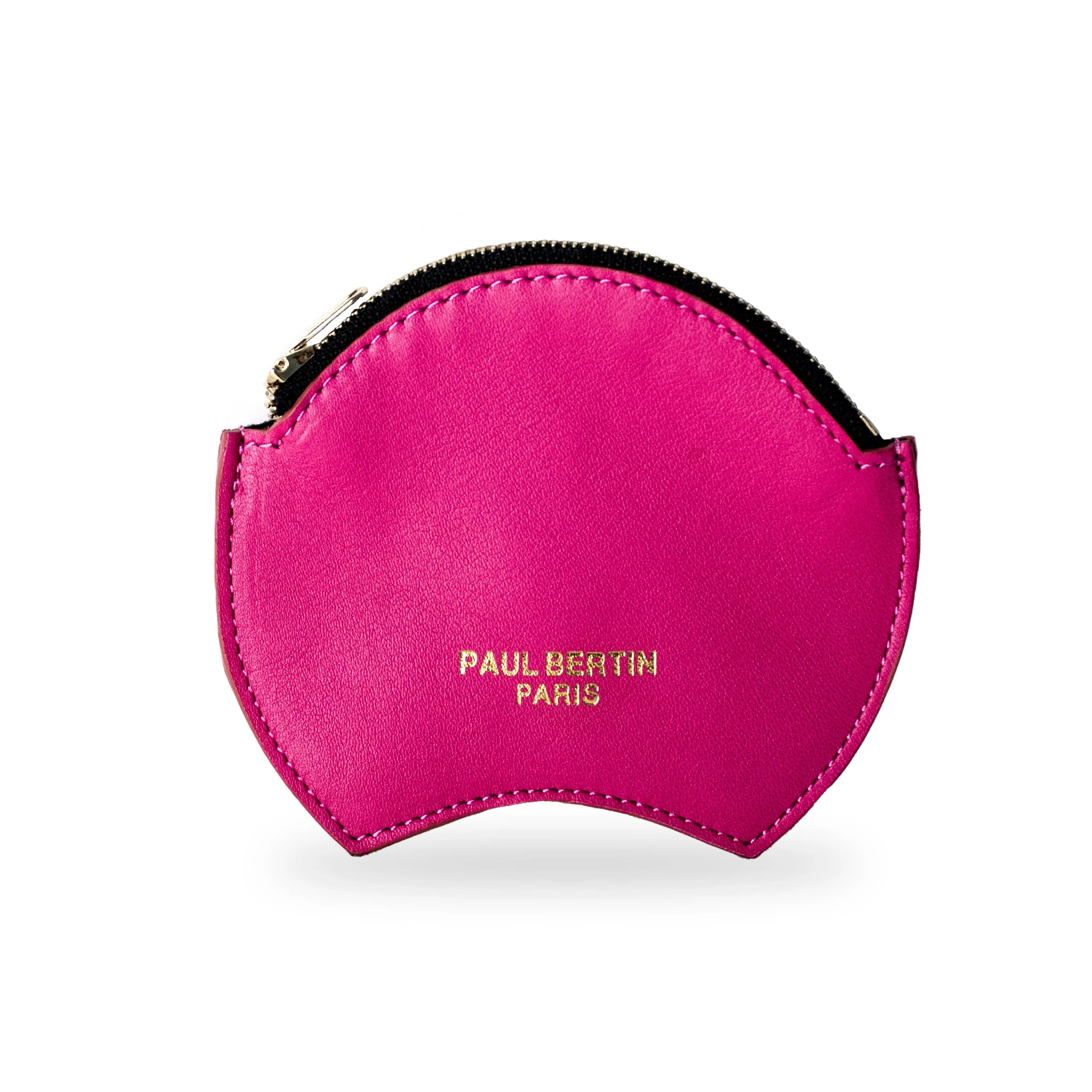 Porte-monnaie en cuir | Rose