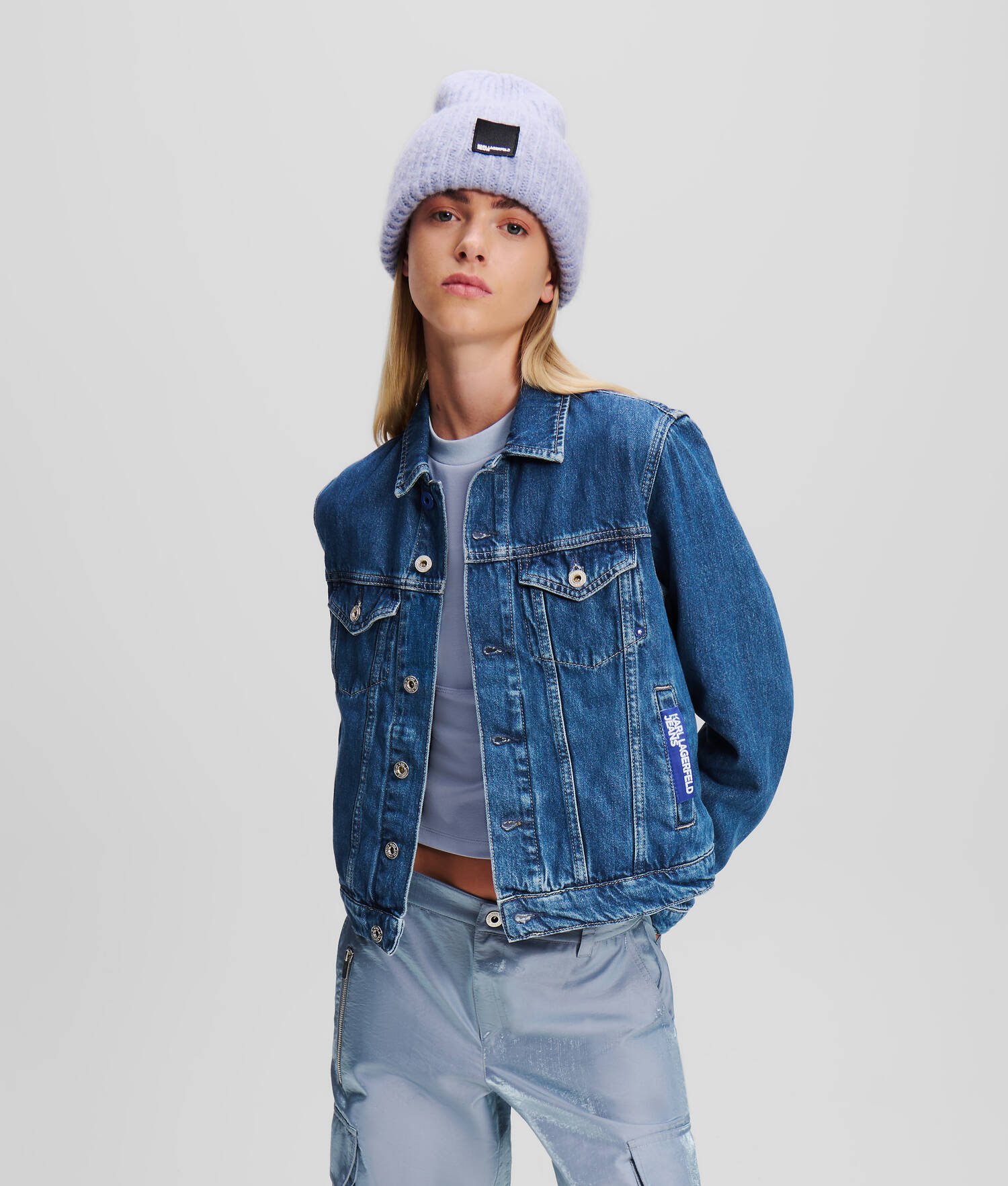 VESTE EN JEAN COUPE DROITE KLJ