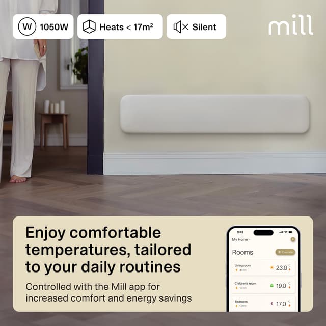 Mill Invisible WiFi Gen4 panelradiator PA1050LWIFI4 (hvid)