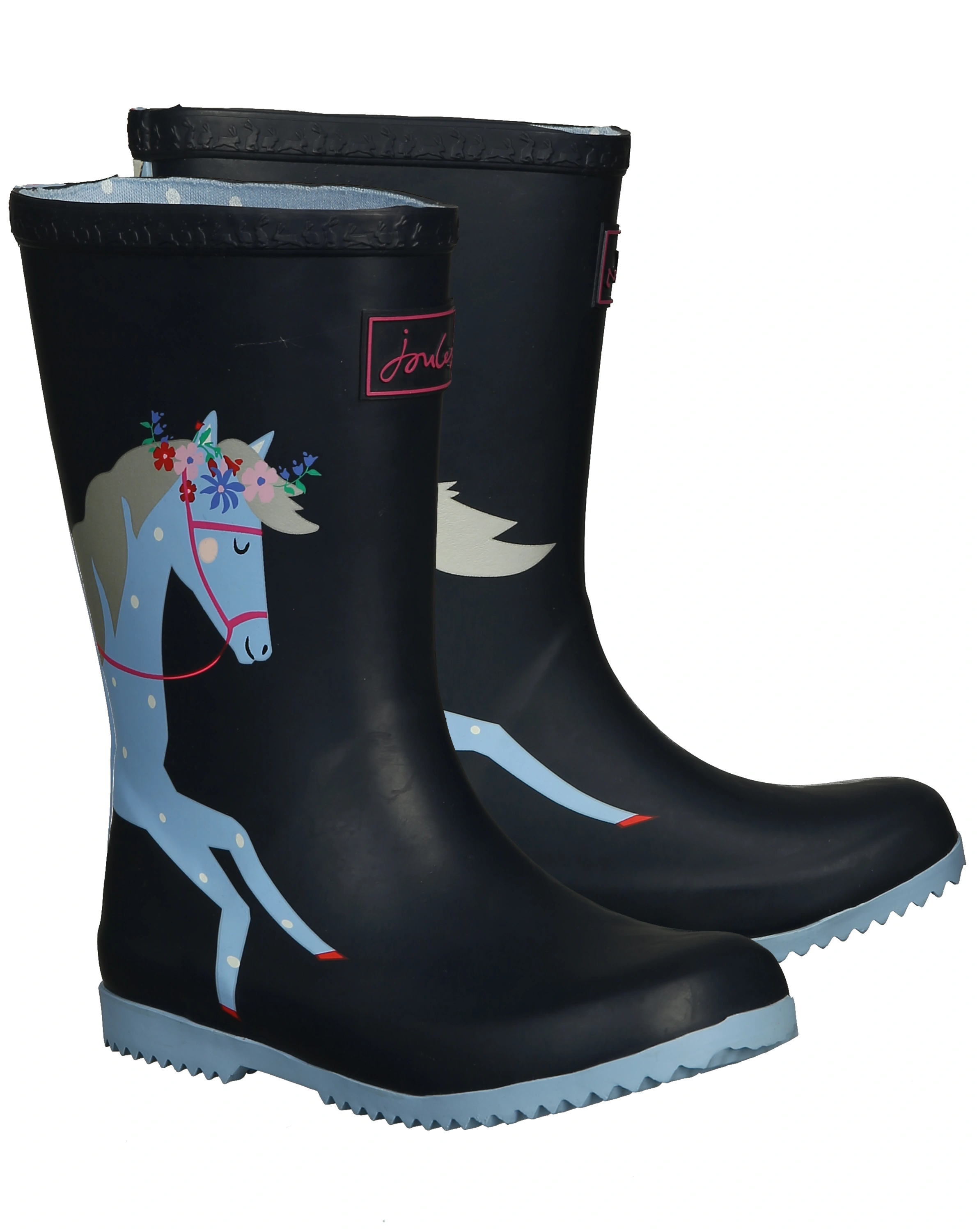 Gummistiefel JNR ROLL UP - HORSE in navy