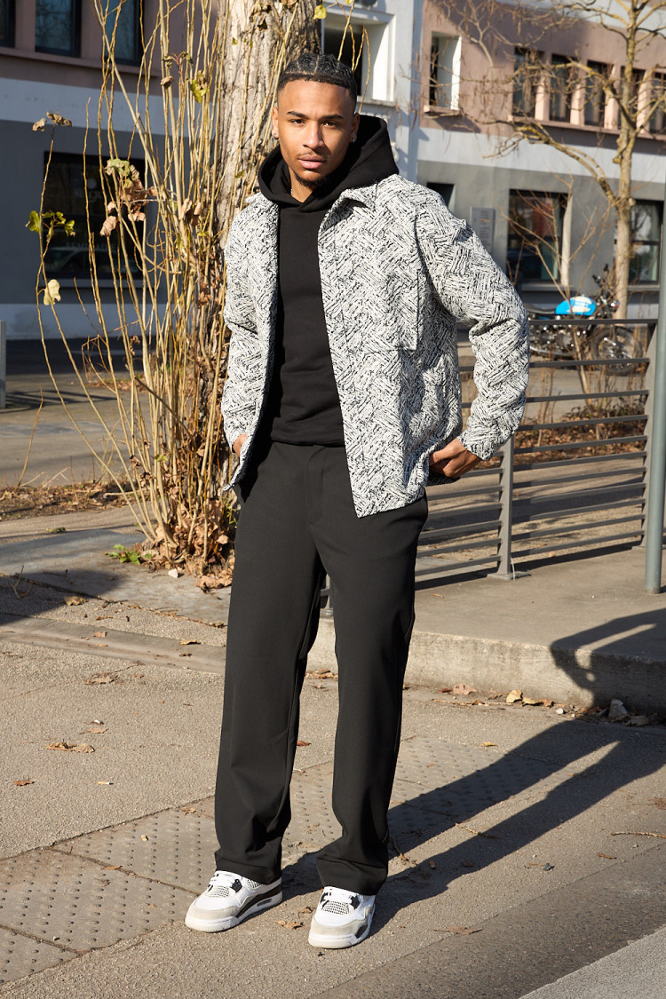 Pantalon large noir