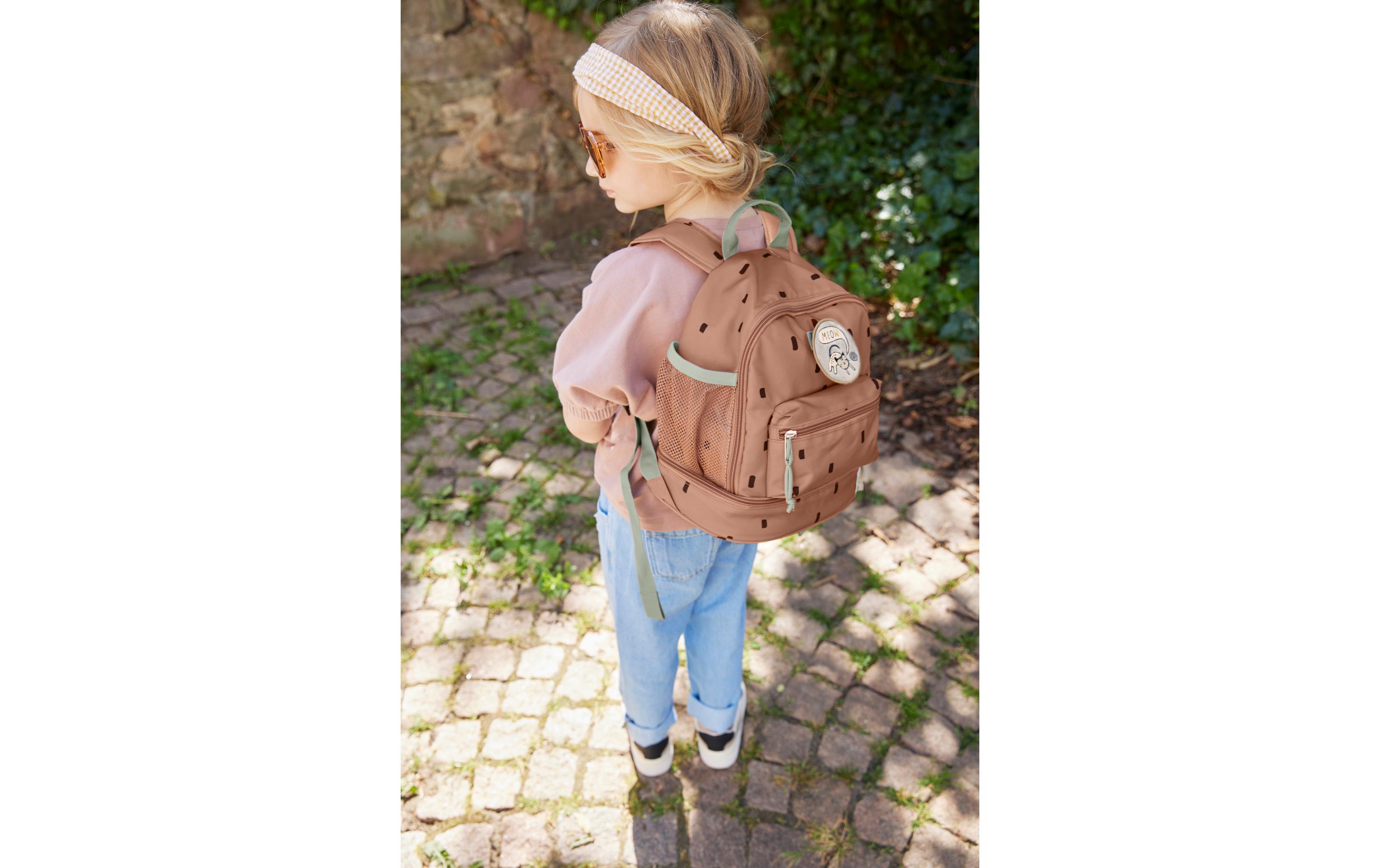 Rucksack Mini Backpack Happy Prints CaramelWasserabweisender Kinderrucksack mit gepolsterten Schultergurten