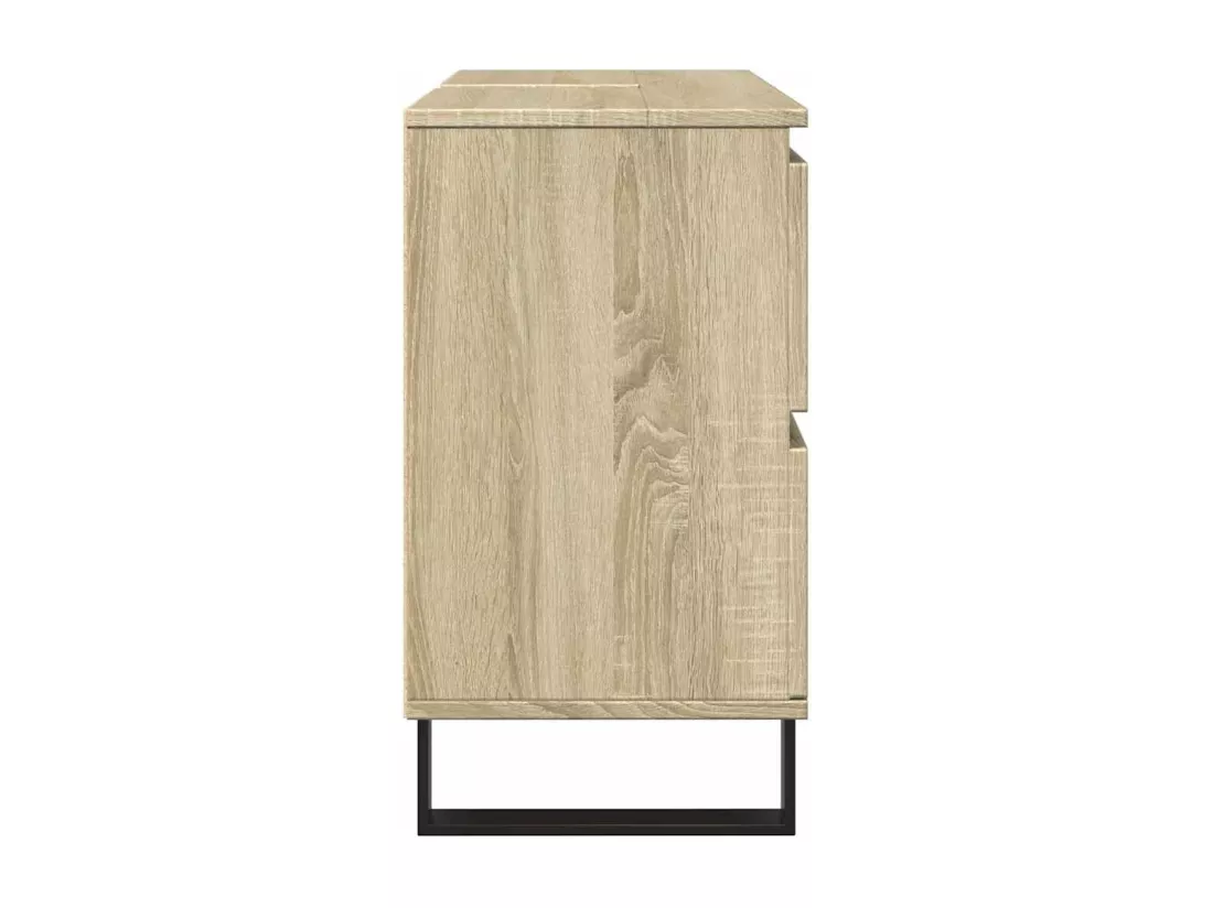 Armoire salle de bain chêne sonoma 80x33x60cm bois d'ingénierie