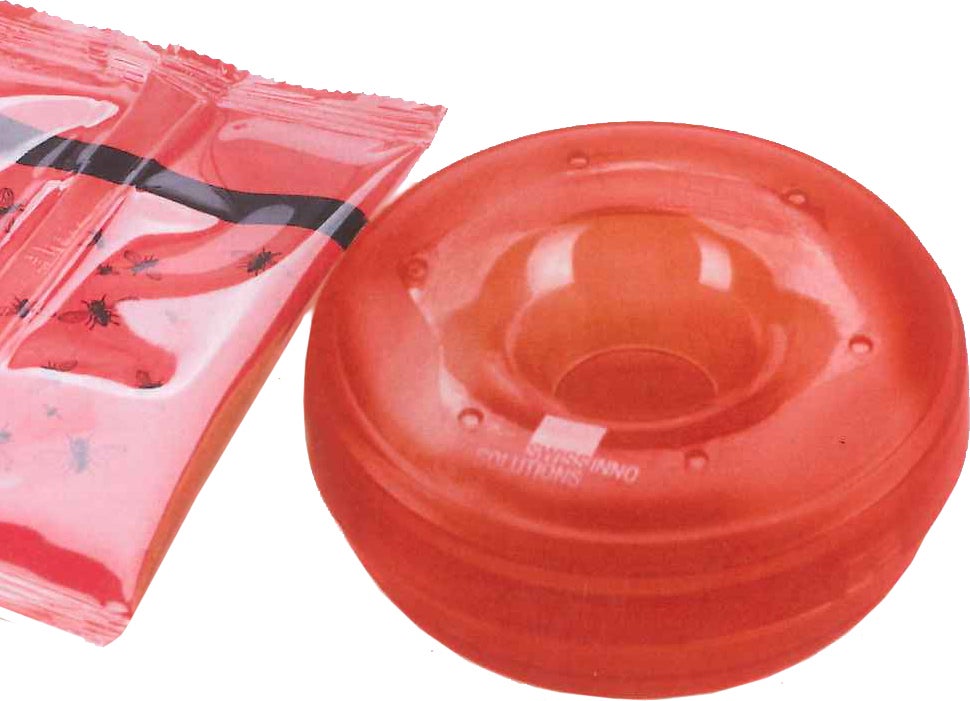 SwissInno fruitvliegenval Natural Control 4,5 x 8,5 x 10,5 cm