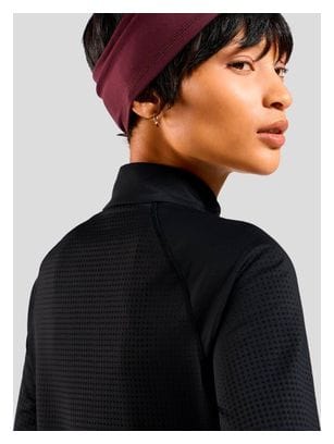 Pull Running Femme Odlo Zeroweight Warm 2.0 1/2 Zip Noir