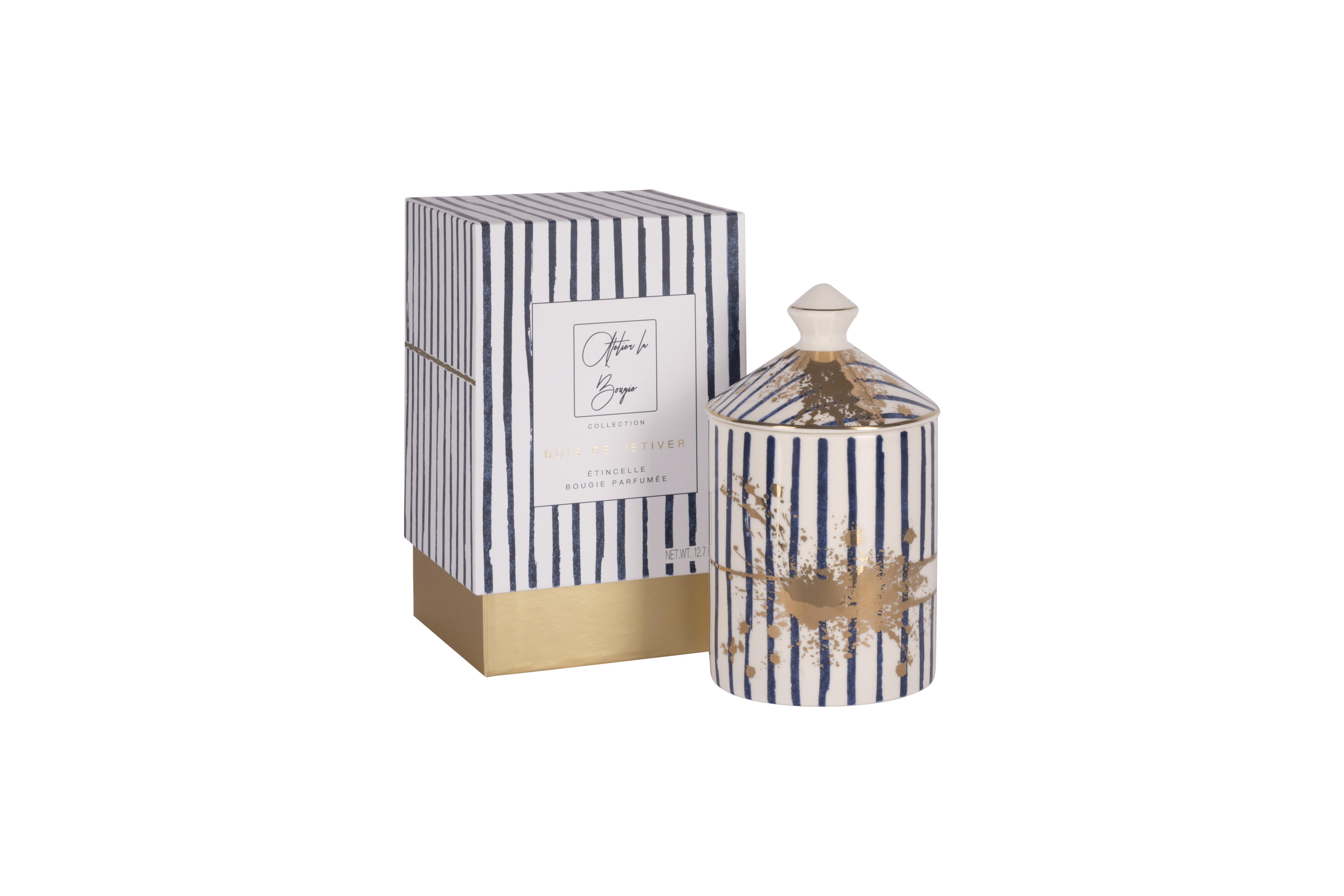 BOUGIE PARFUMEE CERAMIQUE BLANC
