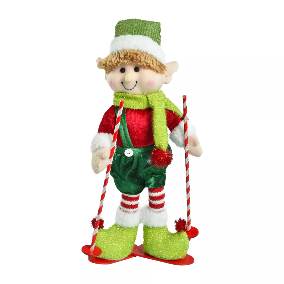 Lutin farceur en ski (H45 cm) Martin Multicolore