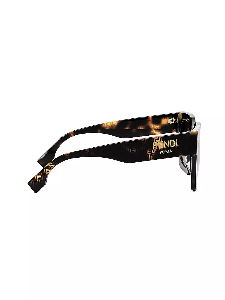 FENDI FENDI Roma Havana eckige Sonnenbrille braun
