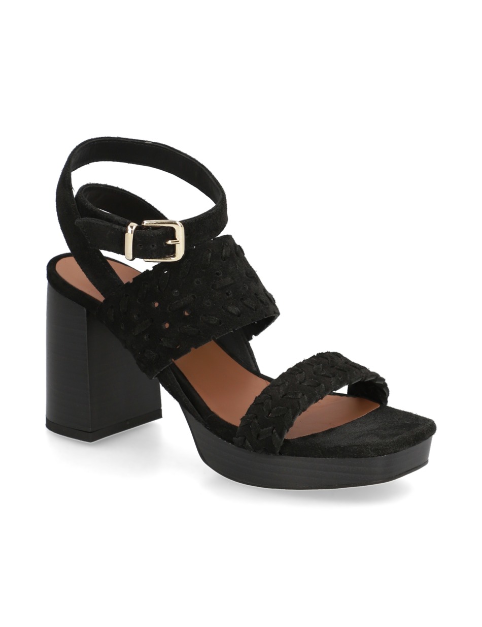 Veloursleder Sandale