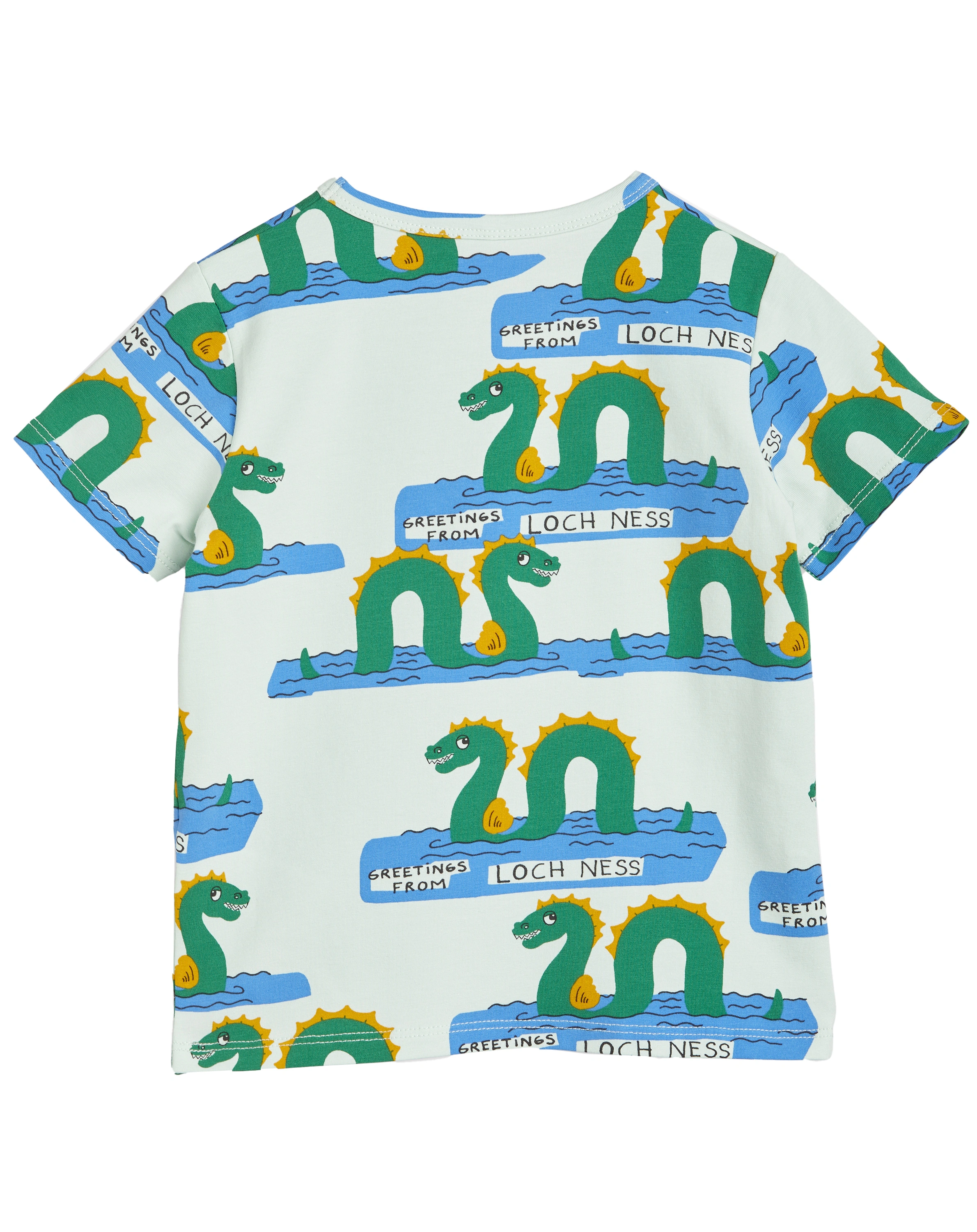 T-Shirt LOCH NESS AOP in green