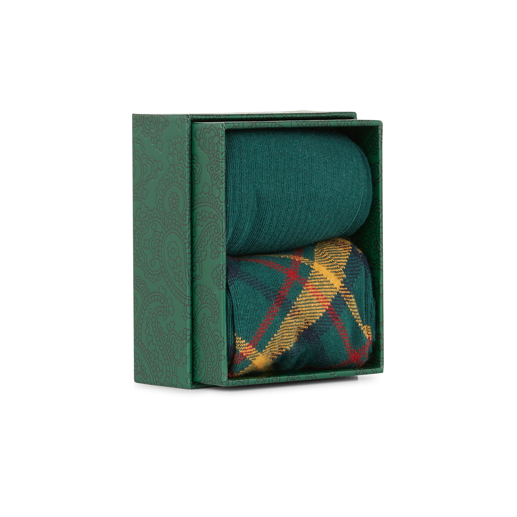 Lot de 2 paires de chaussettes en coton mélangé | Vert