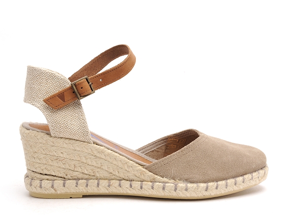 Verbenas nu pieds talons femme malena beige