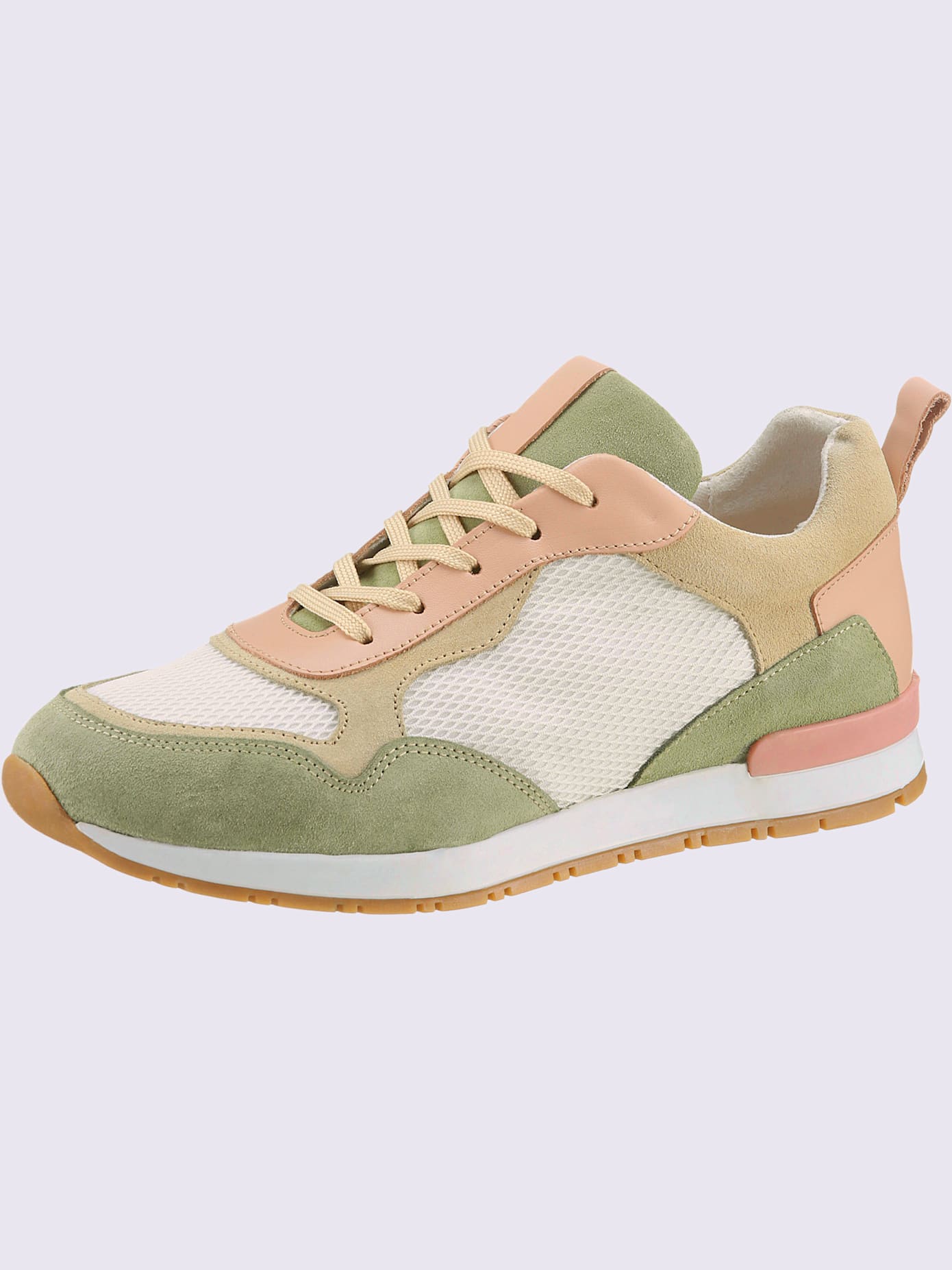 Baskets cuir de bœuf nappa et velours