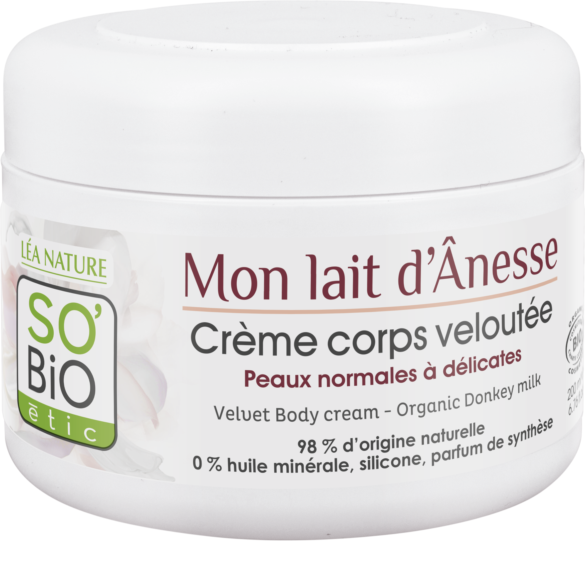 LÉA NATURE SO BiO étic  Eselsmilch Nährende Körpercreme, 200 ml
