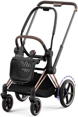 Cybex e-Priam Duovogn inkl. Aton B2 & Base, Cozy Beige/Rose Gold