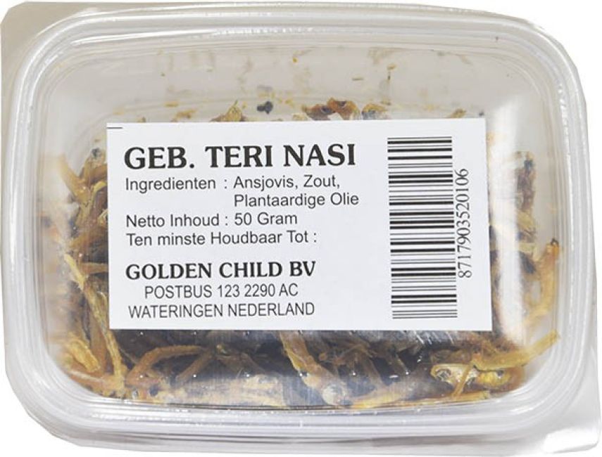 Golden Child Gebakken Ikan Terie Nasi 50g