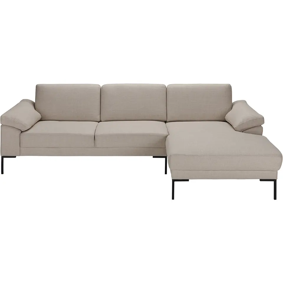 Bank Tom met chaise longue rechts - Basel - beige