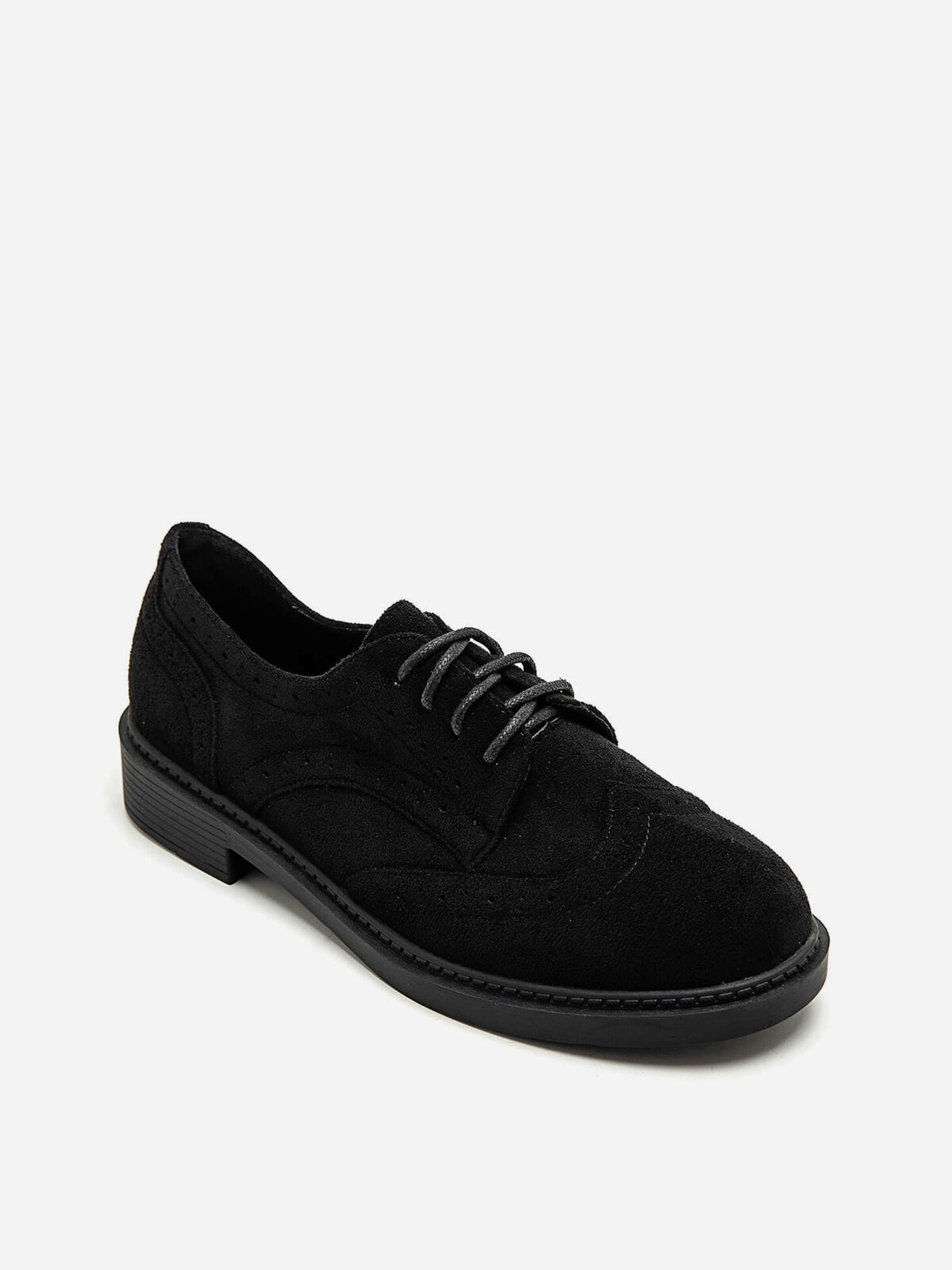 Derbies à détails ajourés- Noir