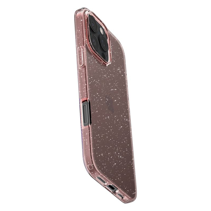 iPhone 16 Pro Liquid Crystal Glitter Case Gummi Hülle (ACS08114) - Rose Quartz