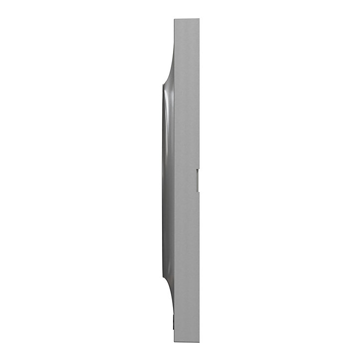 Plaque de finition triple Schneider Electric Odace Styl aluminium