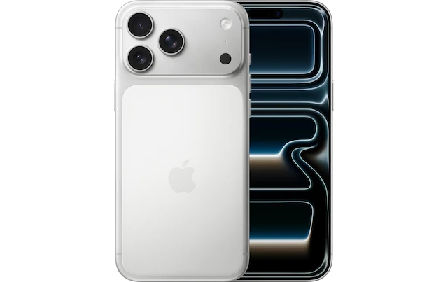 Apple Smartphone »iPhone 17 Pro Max« Silberfarben Induktionsladung