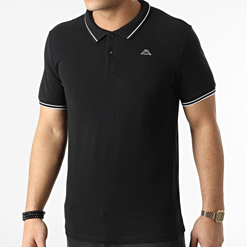 Polo A Manches Courtes Logo Ezio 351683W Noir