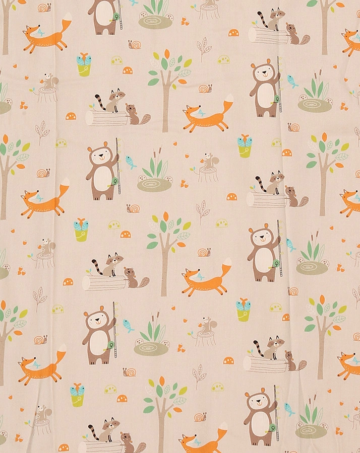 Frottier-Schlafsack WASCHBÄR in creme