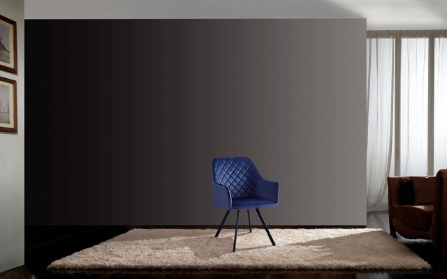 Kayoom Polsterstuhl »Stuhl Amber 125, Toller Stuhl aus Samt, mit Beinen aus Eisen« () 1 Stk.Toller Stuhl aus Samt, Glamour in Ihr Zuhause, mit Beinen aus Eisen