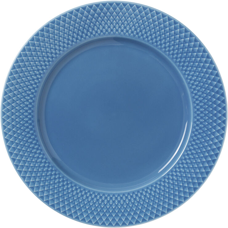 Lyngby Porcelæn Rhombe Color Middagstallerken Ø27 cm blå Blå