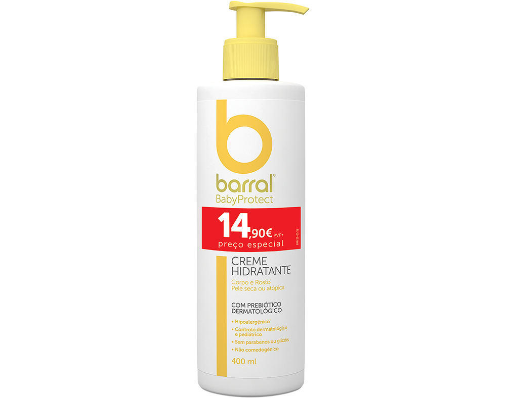 CREME HIDRATANTE BARRAL BABYPROTECT 400ML P ESP 14.90